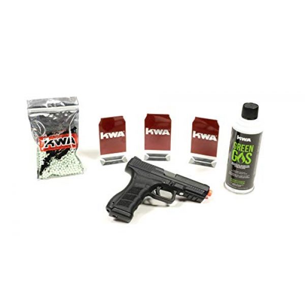KWA Airsoft Pistol 1 KWA at-Home Self-Defense Training Kit ATP-LE with 1000rd BBS Complete Kit (3/6/12 Pack of Targets)