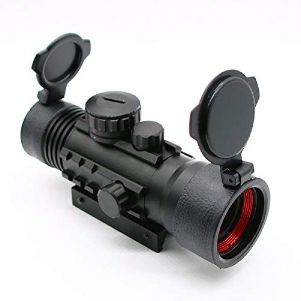 KTAIS Rifle Scope 7 KTAIS 4x33 Acog Riflescope 20mm Dovetail Reflex Optics Scope Tactical Sight for Hunting Gun Rifle Airsoft Sniper Magnifier (Color : 4X33Heighten Base)