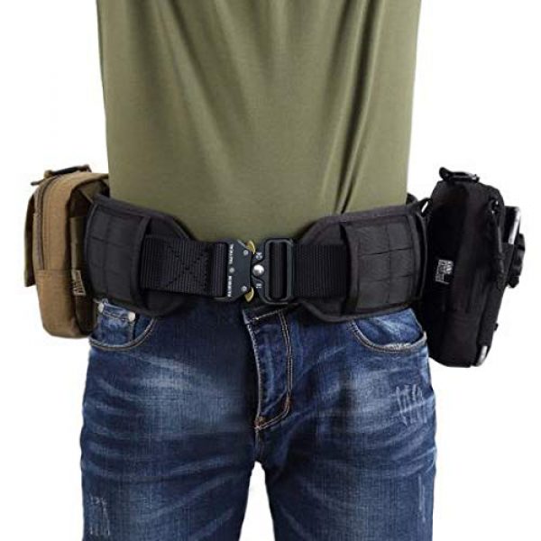 Fairwin Tactical Belt 6 Fairwin Tactical Belt, 2 Pack 1.5 Inch Military Tactical Belts for Men - Carry Tool Belt