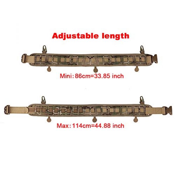 H World Shopping Tactical Belt 3 H World Shopping Airsoft Tactical Military Paintball Hunting 1000D Nylon Multi-Functional Combat Waist Belt