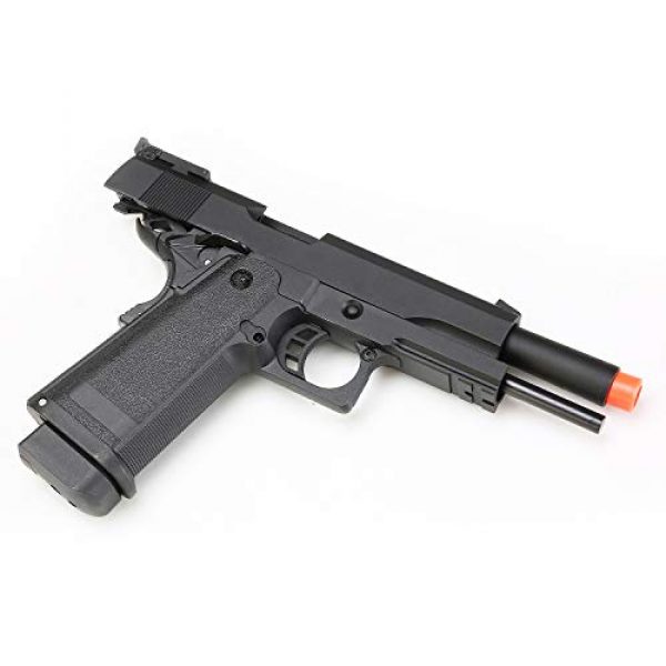 SRC Airsoft Pistol 7 HI-CAPA 5.1 Green Gas Airsoft Pistol Free Speed Loader BBS and Gun Case [Airsoft Blowback]