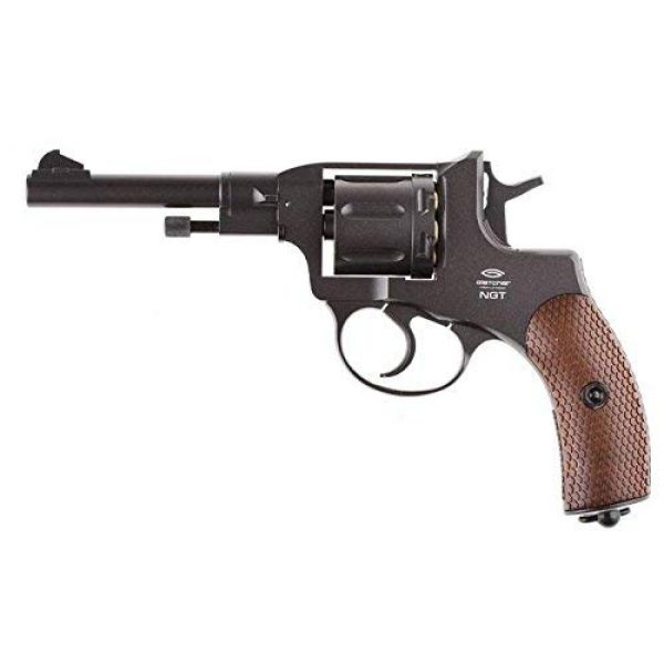 Nagant Air Pistol 1 Nagant Gletcher NGT F CO2 BB Revolver, Black air pistol