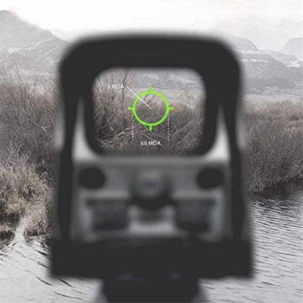 AJDGL Rifle Scope 2 AJDGL 1x22mm Tactical Reflex Mini Red Dot Sight- Optical Holographic Scope Adjustable Brightness for Shooting Hunting