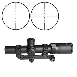 SPINA OPTICS Rifle Scope 1 SPINA OPTICS Riflescope BM WA 1-5X24 IR Tactical Optic Sight Wide Angle Red Dot Illuminated Rifle Scope for Hunting Shooting