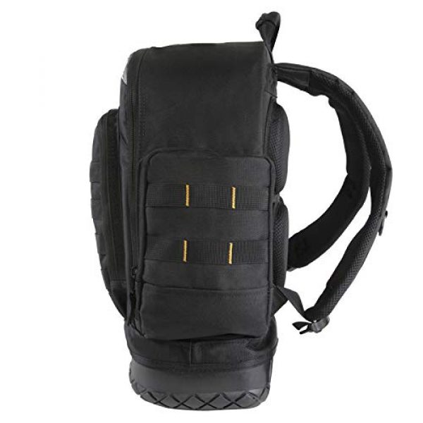 HIGHLAND TACTICAL Tactical Backpack 7 Highland Tactical Men's Task Tool Backpack with Molle Webbing, Black, One Size