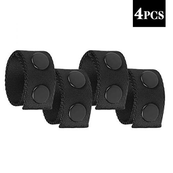 Lixada Tactical Belt 7 Lixada 4PCS Duty Belt Keeper with Double Snaps for 2 inch Wide Belt Security Tactical Belt Police Military Equipment Accessories