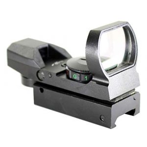TRINITY Rifle Scope 1 Trinity Reflex Sight with 4 Reticles Red Green Special ops for Rifles and Shotguns Aluminum Black Picatinny Weaver Base Mount Hunting Optics Tactical Accessory.