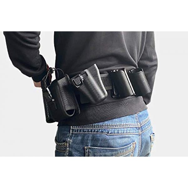 KRYDEX Tactical Belt 5 KRYDEX 2 in 1 Duty Belt, Utility Belt,Security Guard Belt Inner and Outer Belt for Police Security Guard Law Enforcement
