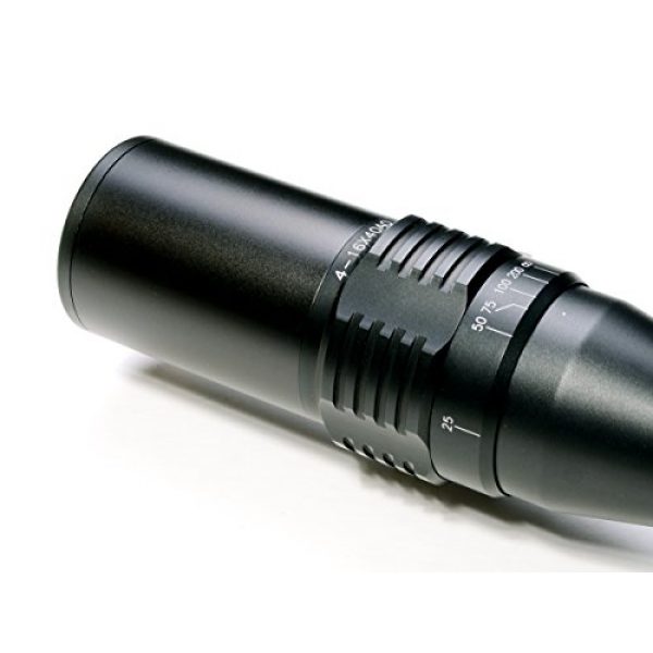 Hammers Rifle Scope 4 Hammers Illuminated Varmint Hunting Riflescope 4-16X40AO w/Sunshade and Weaver Scope Rings