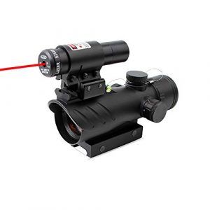 DONGYUCHUN Rifle Scope 1 DONGYUCHUN Metal Base Sight Holographic red Film Inner red dot Sight Tactical red dot Rifle Mirror with Integrated Mount,Scope + red dot