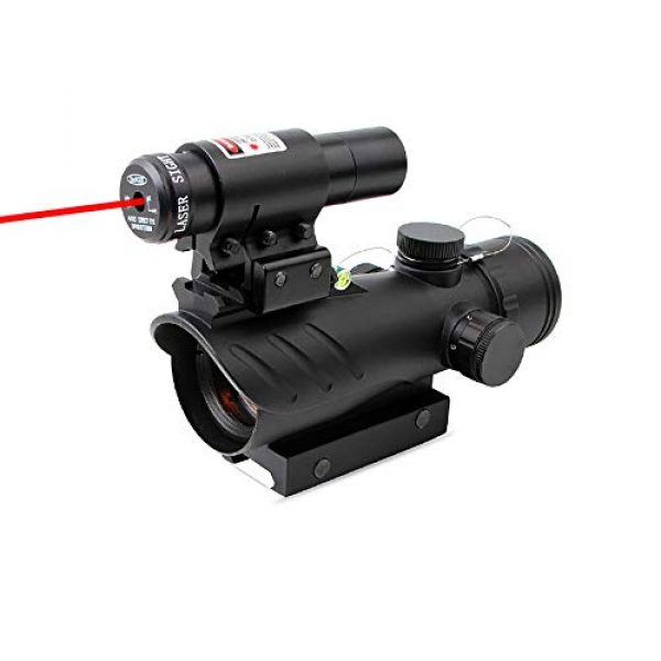 DONGYUCHUN Rifle Scope 1 DONGYUCHUN Metal Base Sight Holographic red Film Inner red dot Sight Tactical red dot Rifle Mirror with Integrated Mount,Scope + red dot