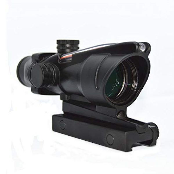 FIRECLUB Rifle Scope 2 FIRECLUB 4x32 Scope Hunting RifleScopes Red or Green Chevron Glass Etched Reticle Real Fiber Optics Tactical Optical Sights Scope