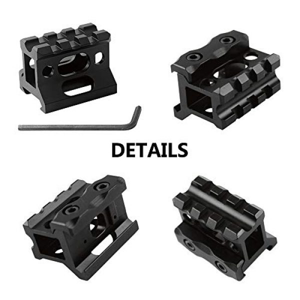 Robin Hunting Rifle Scope 5 Robin Hunting Tactical 2 MOA Micro Reflex Red Dot Sight Rifle Scope with 1 Inch Riser Mount