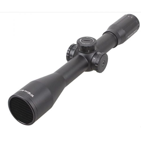 Vector Optics Rifle Scope 1 Vector Optics Marksman 10x44mm 1/10 MIL Hunting Riflescope with MP Reticle, Free 30mm Mount Rings, Lens Covers and Honeycomb Sunshade (Matte Black)