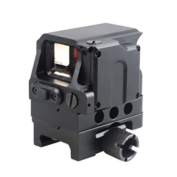 DJym Rifle Scope 2 DJym Square Red Dot Sight, Universal Scope 7 File Lighting Adjustment