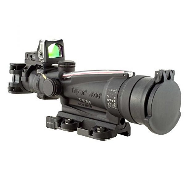 Trijicon Rifle Scope 1 Trijicon ACOG Dual Illuminated Red Horseshoe Rifle Scope with 9.0 MOA RMR Sight and LaRue Tactical Mount