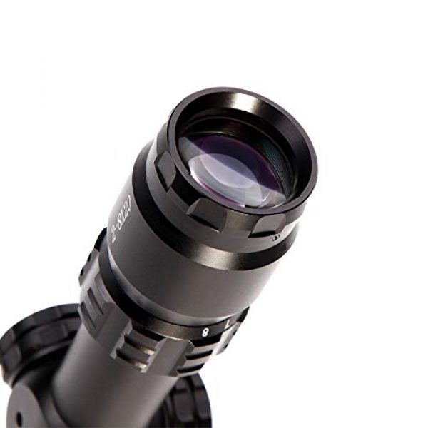 MUJING Rifle Scope 3 MUJING 2-8X20 Tactical Optical Sight with 11/20mm Rail Mount Rings Shooting Outdoor Rifle Scope,20mm/s