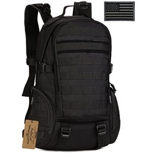 ArcEnCiel Tactical Backpack 1 ArcEnCiel Tactical Backpack Military Army Day Assault Pack Molle Bag with Patch - Rain Cover Included
