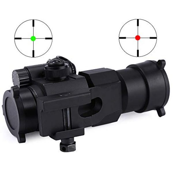 DONGYUCHUN Rifle Scope 4 DONGYUCHUN M2 Non-Magnification Scope with Blue Coating Metal Wire Differentiation Inner red dot Scope Shockproof and Waterproof Rifle Scope