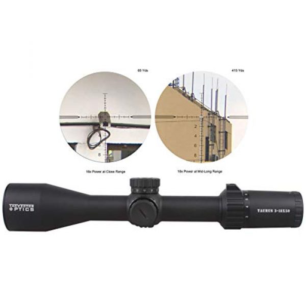 Vector Optics Rifle Scope 3 Vector Optics Taurus 3-18x50mm 30mm Tube, First Focal Plane (FFP) 1/10 MIL Red Illuminated Tactical Riflescope