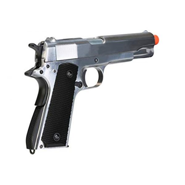 BULLDOG AIRSOFT Airsoft Pistol 6 SR1911 Airsoft Gas Pistol with Free Speed Loader BBS and Gun Case [Airsoft Blowback]