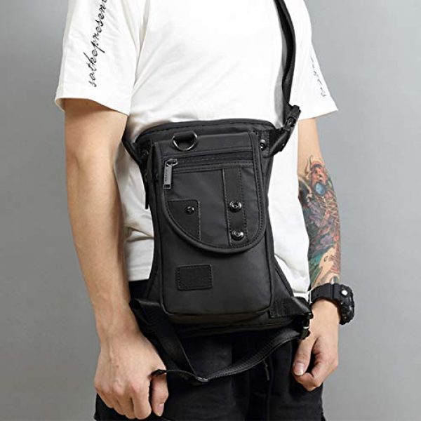 Lumpna Tactical Backpack 4 Mens Thigh Bag, Waterproof Oxford Drop Leg Bag, Mens Military Tactical Retro Sports Racing Durable Outdoor Waist Bag, Messenger Shoulder Bags for Outdoor Bike Cycling Hiking