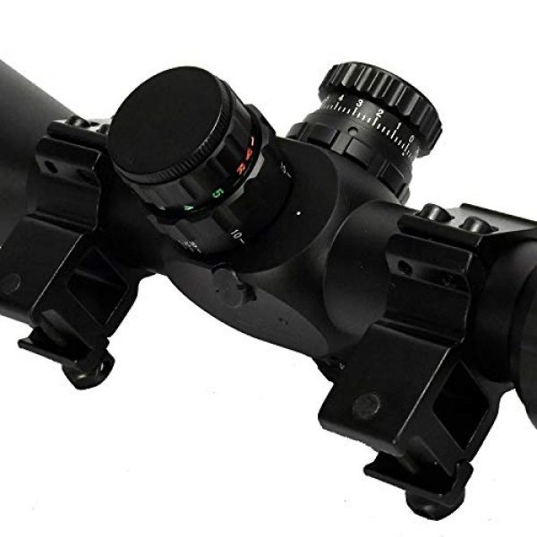 BARSKA Rifle Scope 7 BARSKA AC13348 4-16x50 First Focal Plane MOA Series Rifle Scope Illuminated Trace MOA Reticle, Black, One Size
