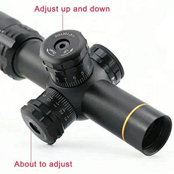 DONGYUCHUN Rifle Scope 2 DONGYUCHUN Rifle Scope 2-820 Rifle Scope with Base Adjustable up and Down