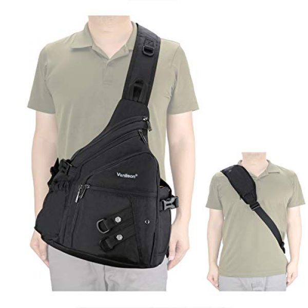 Vanlison Tactical Backpack 2 Vanlison Sling Backpacks, Sling Chest Bags Shoulder Crossbody Bags for Men Women Outdoor Travel Walking Dog Running