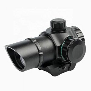 UELEGANS Rifle Scope 1 UELEGANS Tactical red dot Sight Scope 1X22 Adjustable Reflex Red/Green dot Holographic Sight for 20mm Rail