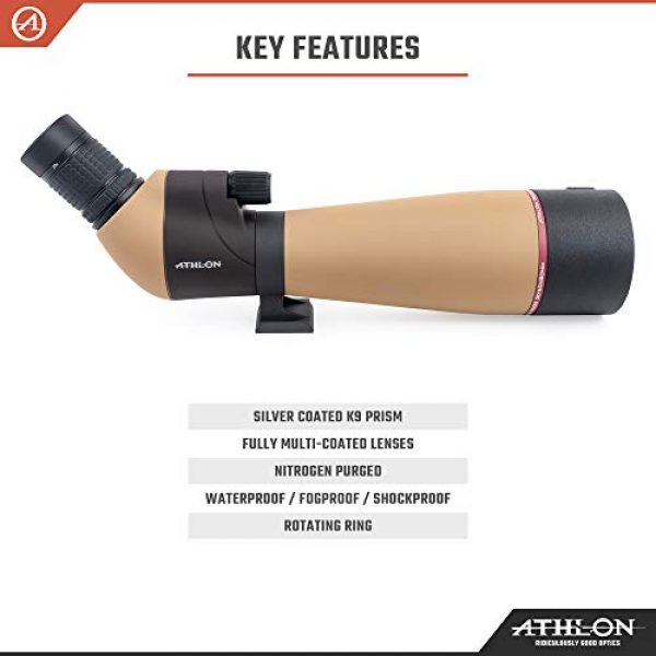 Athlon Optics Rifle Scope 3 Athlon Talos 20-60x80 Spotter Scope