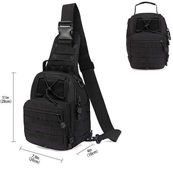 hopopower Tactical Backpack 2 Hopopower Tactical Sling Bag Pack Crossbody Shoulder Backpack Sport Daypack for Men