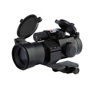 DJym Rifle Scope 1 DJym HD Blue Film Without Magnification, Inner Red Dot Sight with Red Professional Shockproof Waterproof Anti-Fog Sight