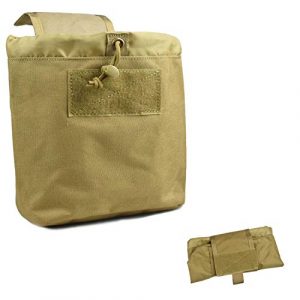 Jadedragon Tactical Pouch 1 Jadedragon Tactical Folding Dump Pouch Roll-Up Garbage Pouch Foldable Waist Belt Bag, Water Bottle Kettle Magazines Holder Storage Pack Purse for Camping, Hiking, Cycling, Trekking