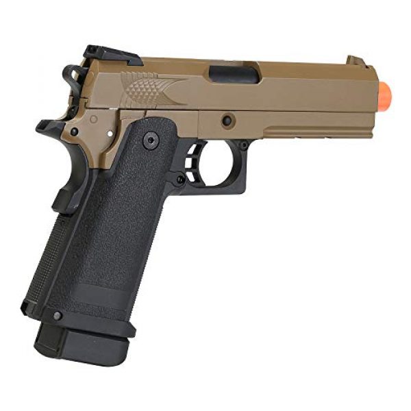 BULLDOG AIRSOFT Airsoft Pistol 3 Airsoft HI-CAPA 4.3 Desert Green Gas Pistol with Free Speed Loader BBS and Gun Case [Airsoft Blowback]