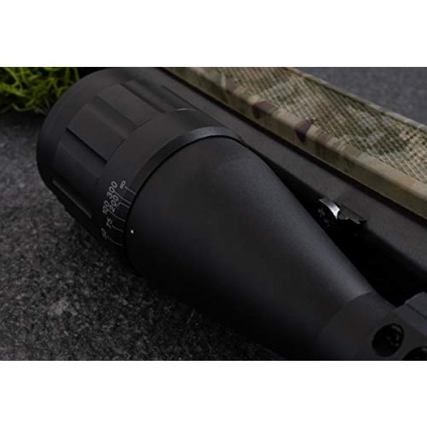 Monstrum Rifle Scope 5 Monstrum 3-9x40 Rifle Scope with AO Adjustable Objective | with Ruger 10/22 Dual Ring Scope Mount
