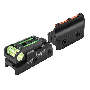 TRUGLO Rifle Scope 1 TRUGLO TruPoint Xtreme Universal Shotgun Sights with Luminescent Alignment Level and Elevation Ramp for Ribbed Shotgun