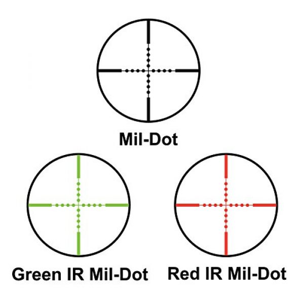 BARSKA Rifle Scope 7 Barska AC12140 Long Range Rifle Scope 6-36x52 Red/Green Illuminated Mil-Dot Reticle with Cantilever Ring