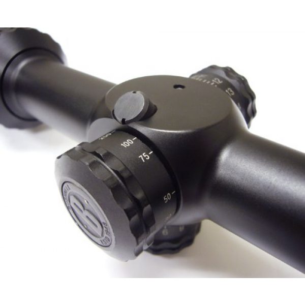 Bushnell Rifle Scope 3 Bushnell Optics, Drop Zone Reticle Riflescope with Target Turrets, Matte Black, 1-4x/24mm