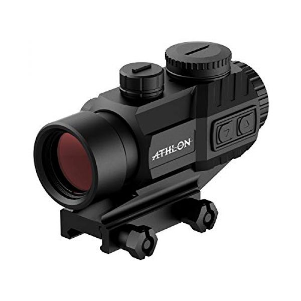 Wearable4U Rifle Scope 2 Wearable4U Athlon Optics Midas TSP3 Prism Scope, Capped Turrets, Red/Green Reticle with Included Extra Battery CR2032 Lens Cleaning Pen and Lens Cleaning Cloth Bundle