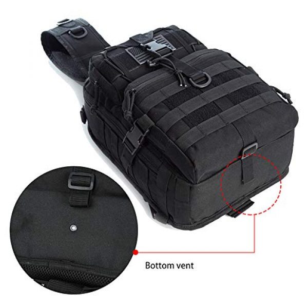 J.CARP Tactical Backpack 6 J.CARP Tactical EDC Sling Bag Pack, Military Rover Shoulder Molle Backpack, with USA Flag Patch