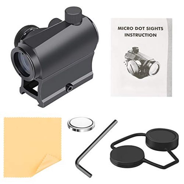 OTW Rifle Scope 6 OTW Red Dot Sight,1x20mm 4 MOA Red Green Dot Sight Micro Rifle Scope