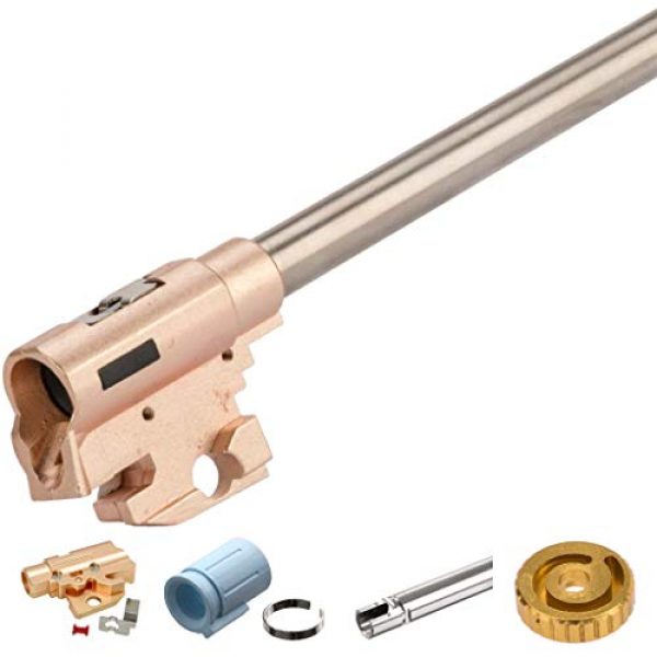 Maple_Leaf Airsoft Gun Hop-Up Chamber and Inner Barrel 1 Maple_Leaf Hop Up Chamber + 6.02 Inner Barrel Set for Hi Capa