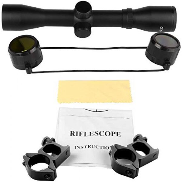 Dandelion Rifle Scope 6 Dandelion 4x32 Compact Rifle Scope,Reticle Crosshair Scope with 0.79inch(20mm) Free Mounts