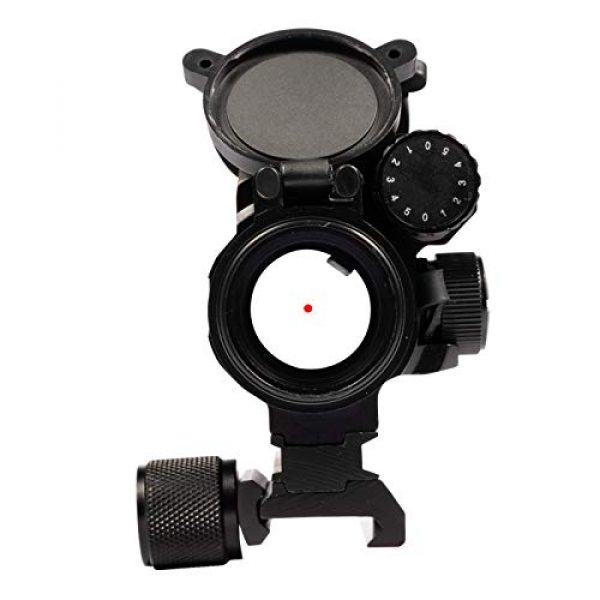 Bbrand Rifle Scope 6 Bbrand M4 1x30mm Red Green Dot Sight Side Mount Reflex Sight Micro Brightness Adjustable Red Green Dot Sight Rifle Scope, 4-5 MOA Dot Size with Len Covers