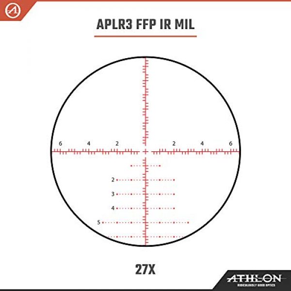 Athlon Optics Rifle Scope 6 Athlon Optics Ares BTR GEN2 4.5-27x50 Riflescope - APLR3 FFP IR MIL