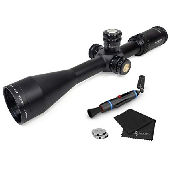 Wearable4U Rifle Scope 1 Athlon Optics Helos BTR 8-34x56, Direct Dial, Side Focus, 30mm, First Focal Plane Riflescope with Included Extra Battery CR2032 and Wearable4U Lens Cleaning Pen and Lens Cleaning Cloth Bundle