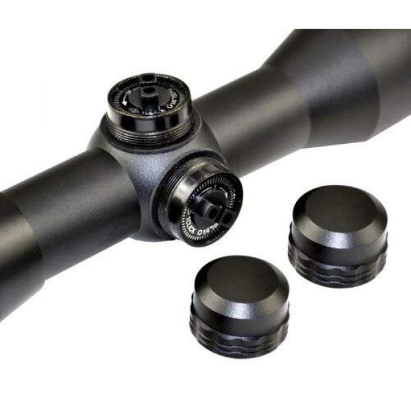 DB TAC INC Rifle Scope 3 DB TAC INC 4X32 Compact Scope with Rangefinder Reticle and 1" Dovetail Scope Rings