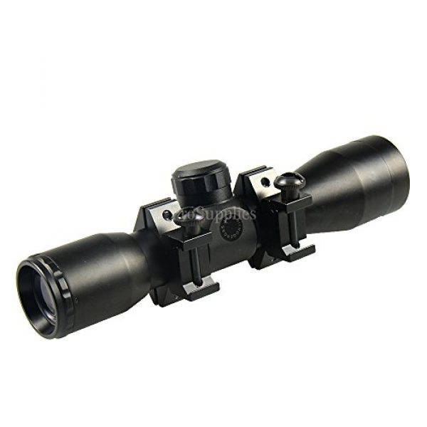 TACFUN Rifle Scope 4 TACFUN Tactical Rangefingder Reticle Compact Scope/w Rings