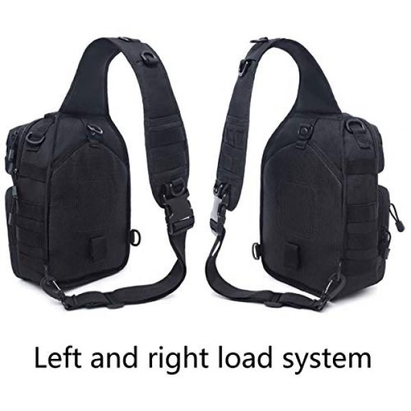 Tactic Ops Tactical Backpack 7 Tactical Sling Bag Backpack Pack Military Waterproof Assault Rover Shoulder Sling Molle Range Bag Everyday Carry EDC Diaper Bag Small Day Pack by Tactic Ops